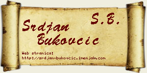 Srđan Bukovčić vizit kartica